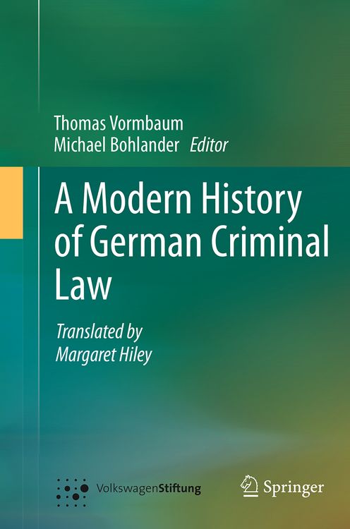 Produktbild: A Modern History of German Criminal Law