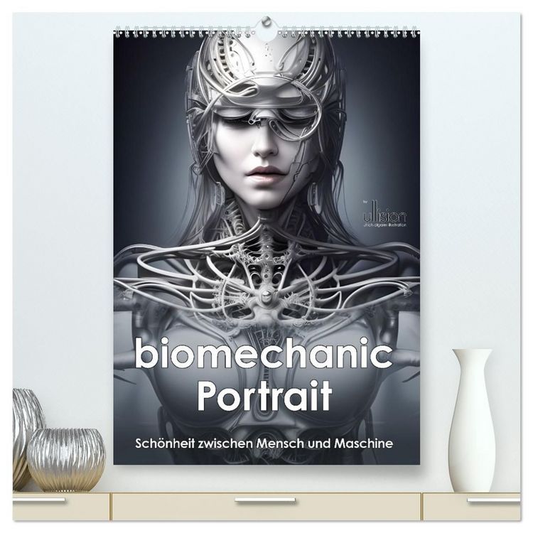 Produktbild: Biomechanic Portrait - Sch&ouml;nheit zwischen Mensch und Maschine (hochwertiger Premium Wandkalender 2027 DIN A2 hoch), Kunstdruck in Hochglanz