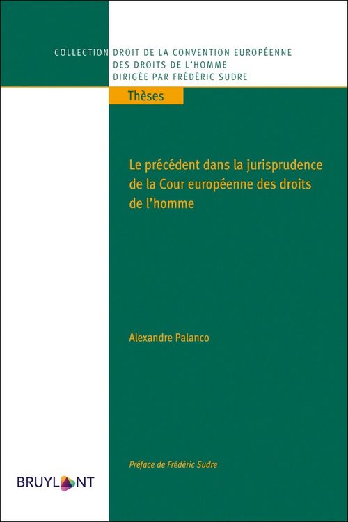 Produktbild: Le pr&eacute;c&eacute;dent dans la jurisprudence de la Cour europ&eacute;enne des droits