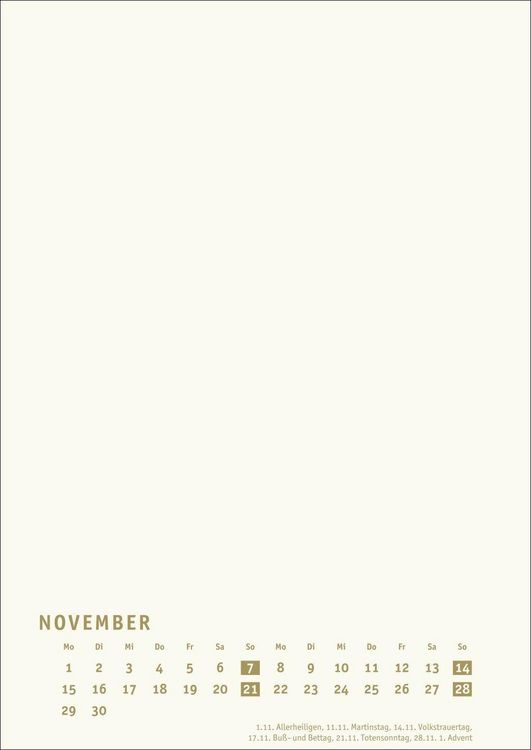 Produktbild: Premium-Bastelkalender gold A4 2027
