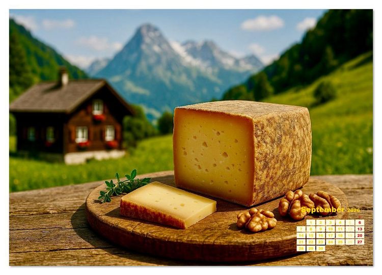 Produktbild: K&auml;se aus aller Welt (Wandkalender 2026 DIN A3 quer), CALVENDO Monatskalender