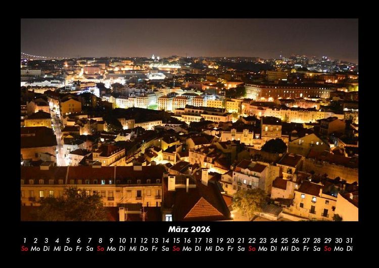 Produktbild: Lissabon 2026 Fotokalender DIN A3