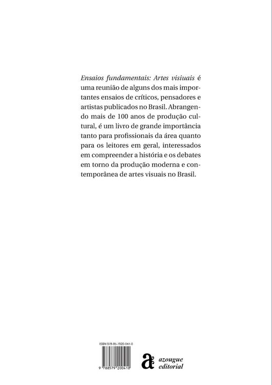 Produktbild: Ensaios fundamentais - artes visuais