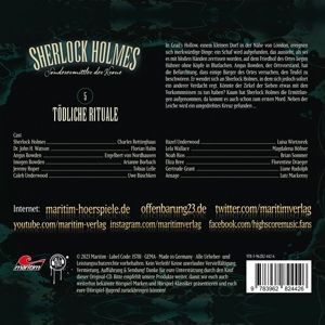Produktbild: Sherlock Holmes - T&ouml;dliche Rituale,1 Audio-CD