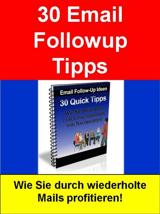 Produktbild: 30 Email Followup Tipps