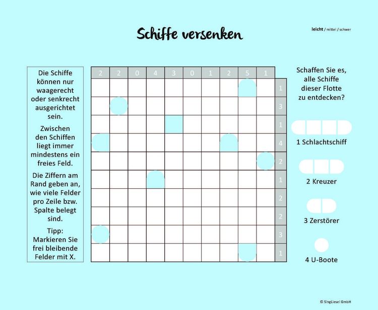 Produktbild: Schiffe versenken. Jetzt ohne Gegner alleine spielen. Der Spiele-Klassiker als Einzel-Spieler-Version. Ged&auml;chtnistraining und Logik-Spiel f&uuml;r stundenlangen R&auml;tsel-Spa&szlig;. R&auml;tsel-Block im XXL-Format