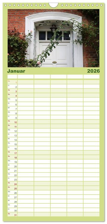 Produktbild: Familienplaner 2026 - Ribe, D&auml;nemarks alte Stadt mit Mittelaltercharme und Wikinger-Vergangenheit mit 5 Spalten (Wandkalender, 21 x 45 cm) CALVENDO