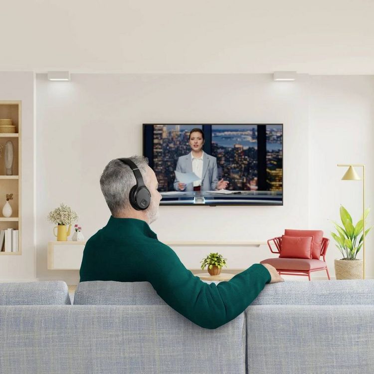 Produktbild: Hama Over Ear Kopfh&ouml;rer Kabellos, Funk, Bluetooth&reg; Schwarz Lautst&auml;rkeregelung TV