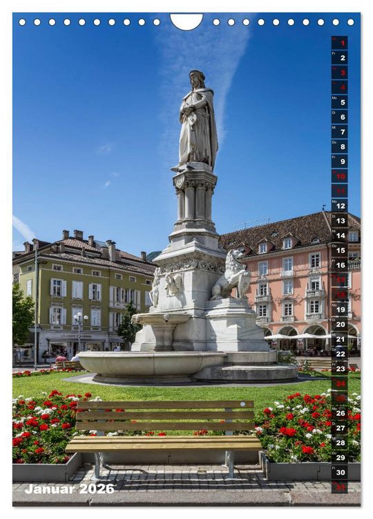 Produktbild: Stadtherz BOZEN (Wandkalender 2026 DIN A4 hoch), CALVENDO Monatskalender