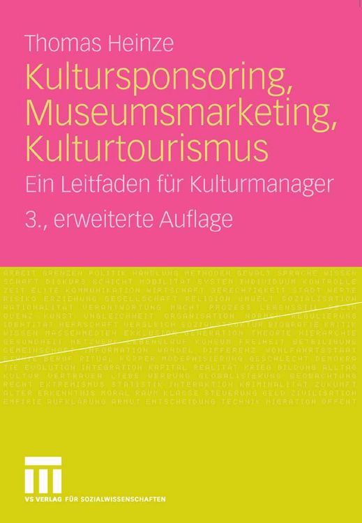 Produktbild: Kultursponsoring, Museumsmarketing, Kulturtourismus
