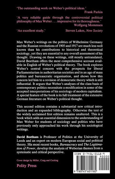 Produktbild: Max Weber and the Theory of Modern Politics