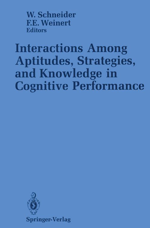 Produktbild: Interactions Among Aptitudes, Strategies, and knowledge in Cognitive Performance