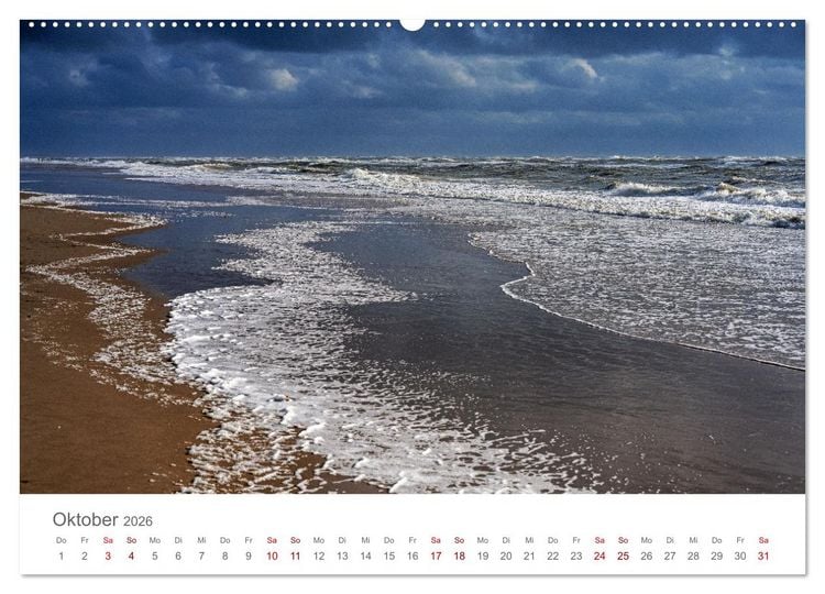 Produktbild: D&auml;nemark - Henne Strand (hochwertiger Premium Wandkalender 2026 DIN A2 quer), Kunstdruck in Hochglanz