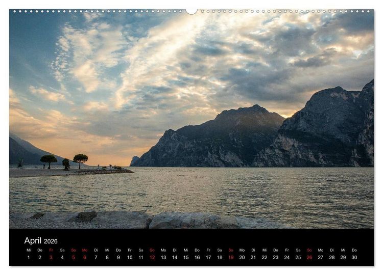 Produktbild: Die sch&ouml;nste Seite am Gardasee (Wandkalender 2026 DIN A2 quer), CALVENDO Monatskalender