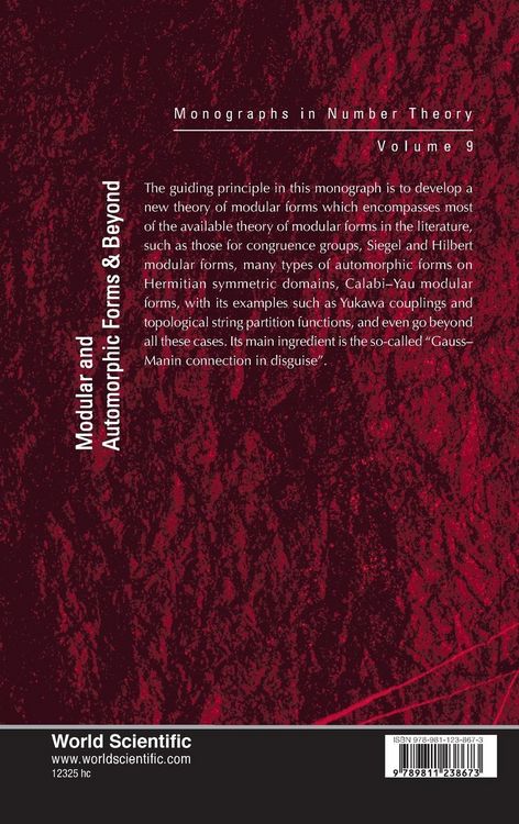 Produktbild: MODULAR AND AUTOMORPHIC FORMS & BEYOND