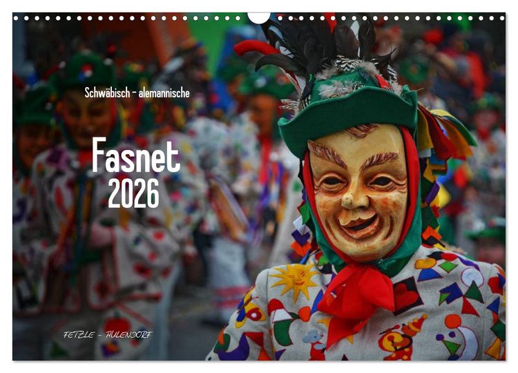 Produktbild: Schw&auml;bisch alemannische Fasnet (Wandkalender 2026 DIN A3 quer), CALVENDO Monatskalender
