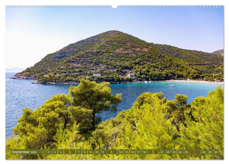 Produktbild: Faszination Kroatien - Dalmatiens K&uuml;ste (Wandkalender 2026 DIN A2 quer), CALVENDO Monatskalender