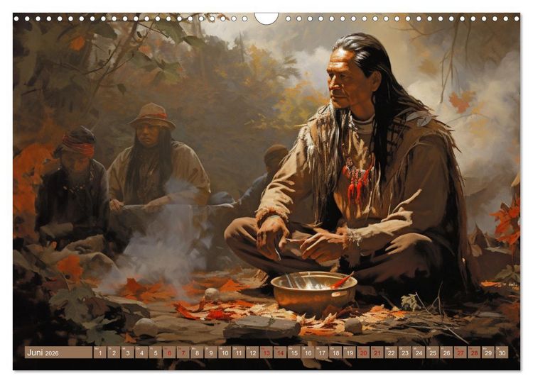 Produktbild: Indianische Impressionen (Wandkalender 2026 DIN A3 quer), CALVENDO Monatskalender