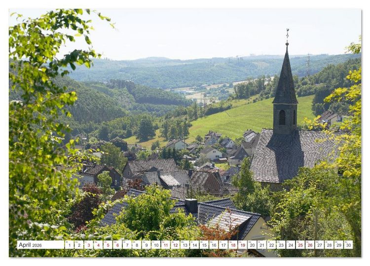 Produktbild: Herdorf im Hellertal (Wandkalender 2026 DIN A2 quer), CALVENDO Monatskalender