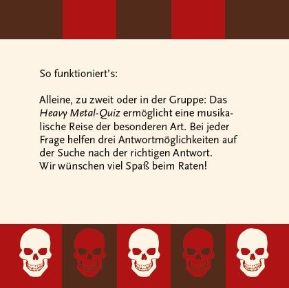 Produktbild: Heavy Metal-Quiz  (Neuauflage)