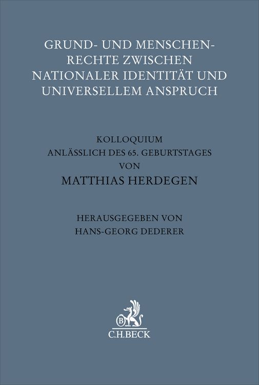 Produktbild: Grund- und Menschenrechte zwischen nationaler Identit&auml;t und universellem Anspruch