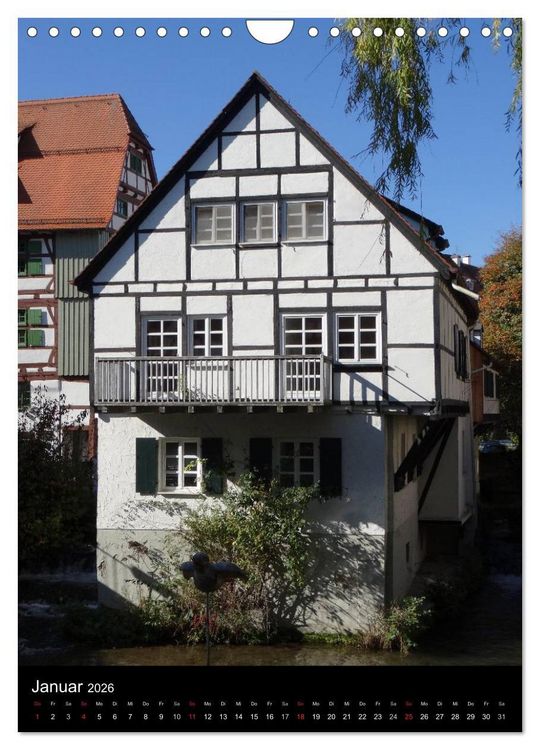Produktbild: Fischerviertel in Ulm (Wandkalender 2026 DIN A4 hoch), CALVENDO Monatskalender