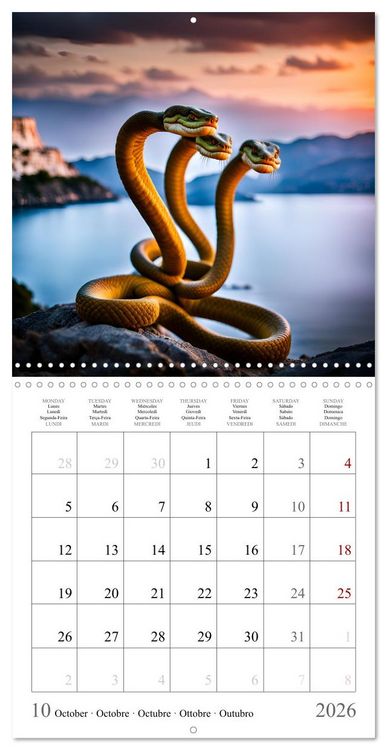 Produktbild: AI heroes, gods and creatures of Greek mythology (Wall Calendar 2026 12 &times; 12 Inch) CALVENDO 12 Month Wall Calendar