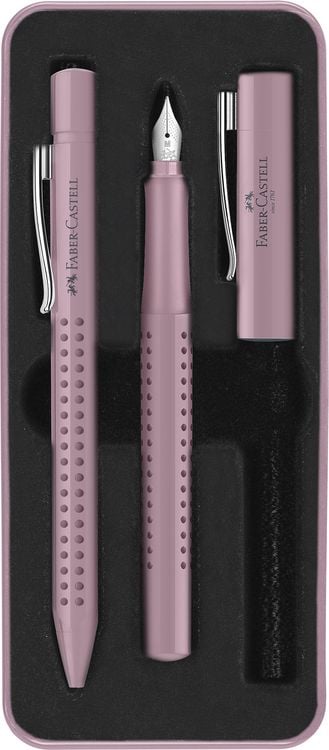 Produktbild: Faber-Castell F&uuml;ller M/Kuli Set Grip 2010 rose shadows