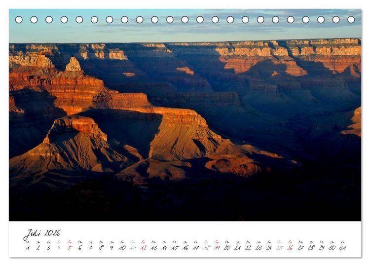 Produktbild: H&ouml;hepunkte im Westen der USA (Tischkalender 2026 DIN A5 quer), CALVENDO Monatskalender