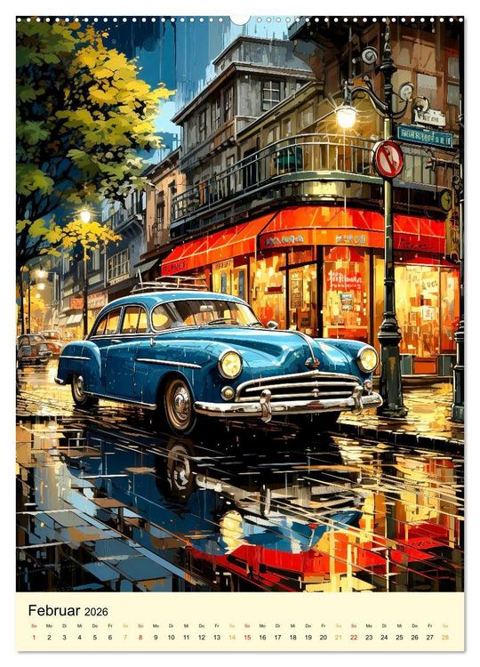 Produktbild: Nostalgic Cars der Traum (Wandkalender 2026 DIN A2 hoch), CALVENDO Monatskalender