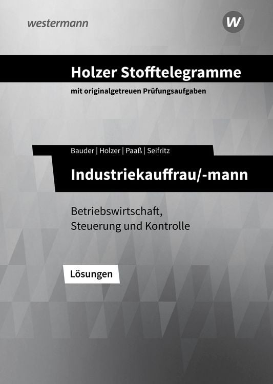 Produktbild: Holzer Stofftelegramme Baden-W&uuml;rttemberg &ndash; Industriekauffrau/-mann