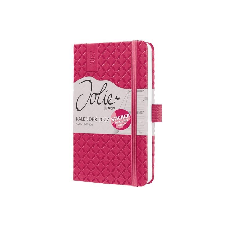 Produktbild: SIGEL 7J104 Wochenkalender Jolie 2027, ca. A6, pink