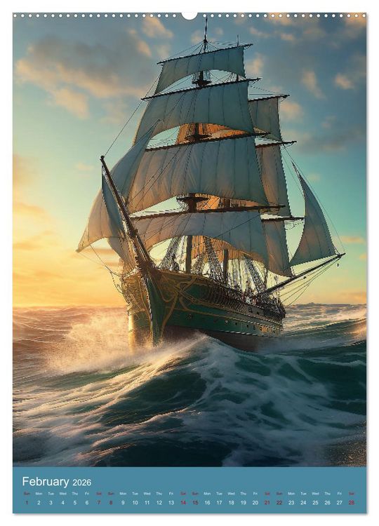 Produktbild: Weathering a Storm (High Quality Premium Wall Calendar 2026 DIN A2 portrait),CALVENDO 12 Month Wall Calendar
