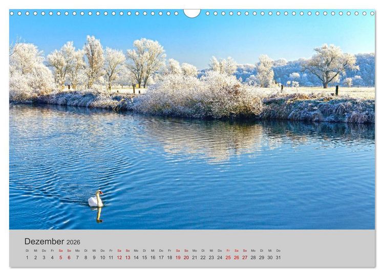 Produktbild: Die Saale Von Franken zur Elbe (Wandkalender 2026 DIN A3 quer), CALVENDO Monatskalender