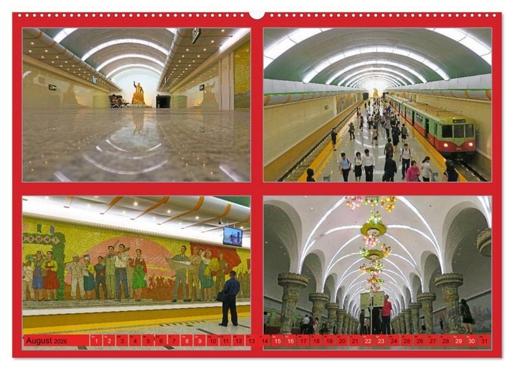 Produktbild: NORDKOREA - SCH&Ouml;NES UNGEW&Ouml;HNLICHES FARBIGES FREUNDLICHES (Wandkalender 2026 DIN A2 quer), CALVENDO Monatskalender