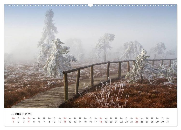 Produktbild: Wege durchs neue Jahr (hochwertiger Premium Wandkalender 2026 DIN A2 quer), Kunstdruck in Hochglanz
