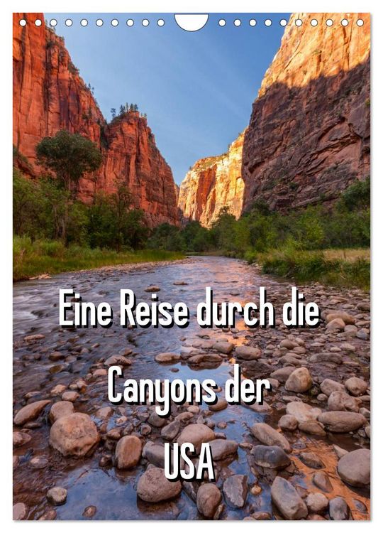 Produktbild: Eine Reise durch die Canyons der USA (Wandkalender 2026 DIN A4 hoch), CALVENDO Monatskalender