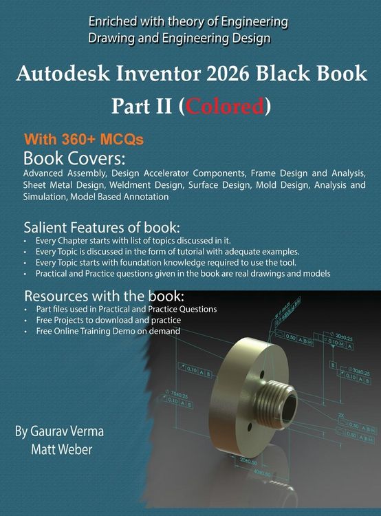 Produktbild: Autodesk Inventor 2026 Black Book Part II