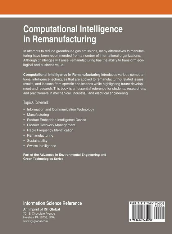 Produktbild: Computational Intelligence in Remanufacturing