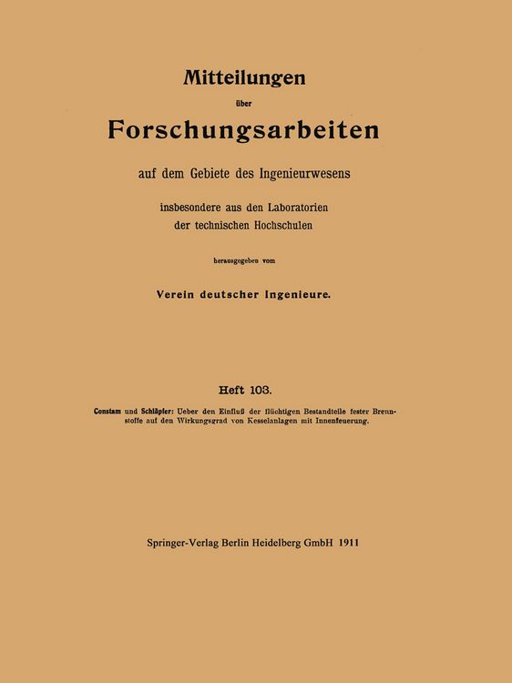Produktbild: Mitteilungen &uuml;ber Forschungsarbeiten auf dem Gebiete des Ingenieurwesens insbesondere aus den Laboratorien der technischen Hochschulen