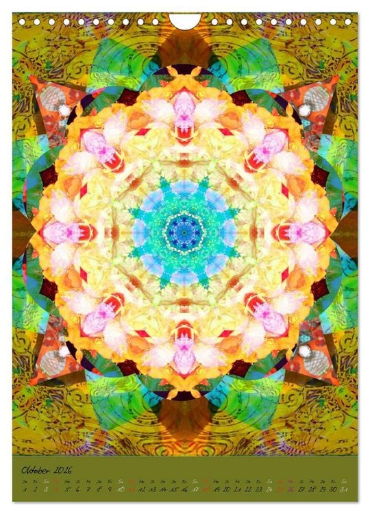 Produktbild: FLORALE MANDALAS (Wandkalender 2026 DIN A4 hoch), CALVENDO Monatskalender