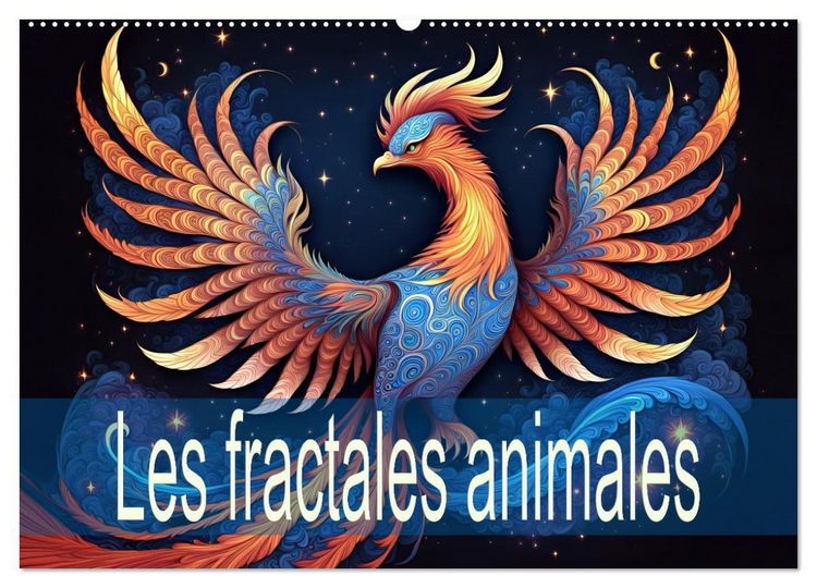 Produktbild: Les fractales animales (Calendrier mural 2026 DIN A2 vertical), CALVENDO calendrier mensuel