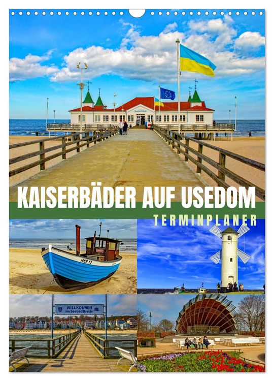 Produktbild: Kaiserb&auml;der auf Usedom (Wandkalender 2026 DIN A3 hoch), CALVENDO Monatskalender