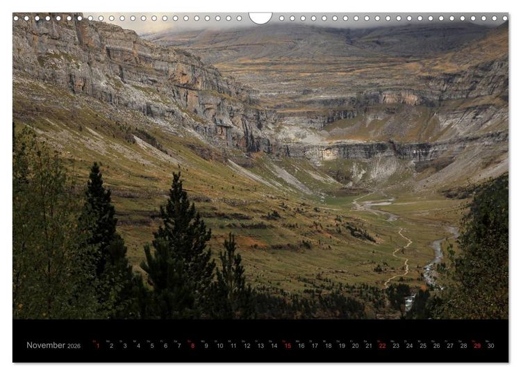 Produktbild: Spaniens Pyren&auml;en - Ordesa y Monte Perdido (Wandkalender 2026 DIN A3 quer), CALVENDO Monatskalender