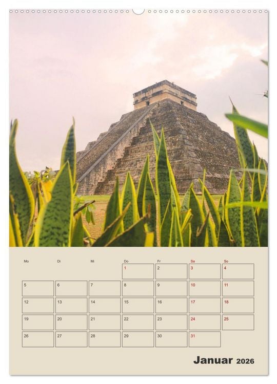 Produktbild: Mexiko Yucat&aacute;n Terminplaner (hochwertiger Premium Wandkalender 2026 DIN A2 hoch), Kunstdruck in Hochglanz