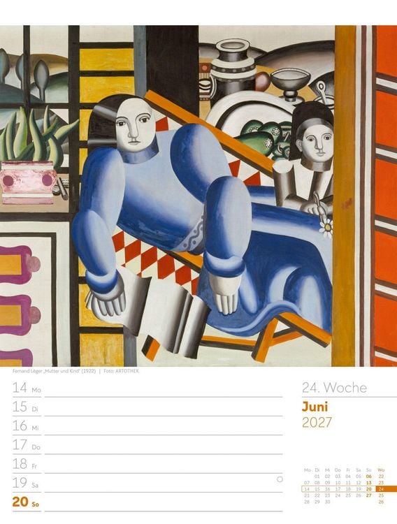 Produktbild: Kunstwelt Wochenplaner Kalender 2027 | Impressionismus und Klassische Moderne