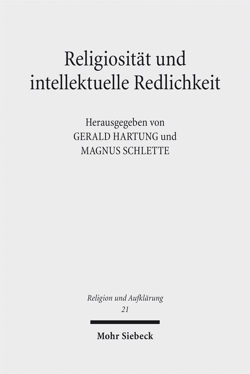 Produktbild: Religiosit&auml;t und intellektuelle Redlichkeit