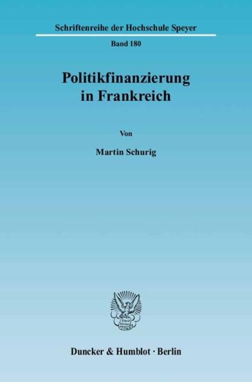 Produktbild: Politikfinanzierung in Frankreich.