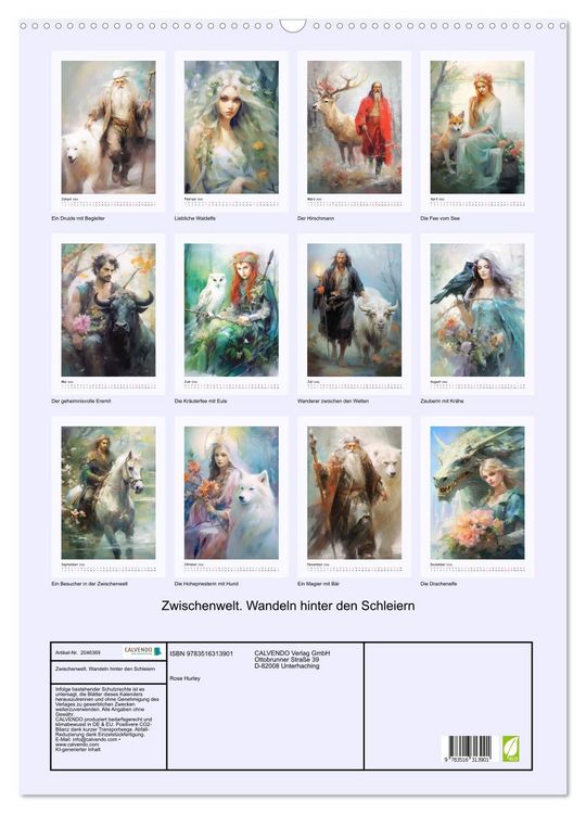 Produktbild: Zwischenwelt. Wandeln hinter den Schleiern (Wandkalender 2026 DIN A2 hoch), CALVENDO Monatskalender
