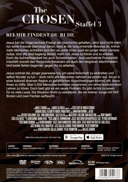 Produktbild: The Chosen - Staffel 3 [3 DVDs]